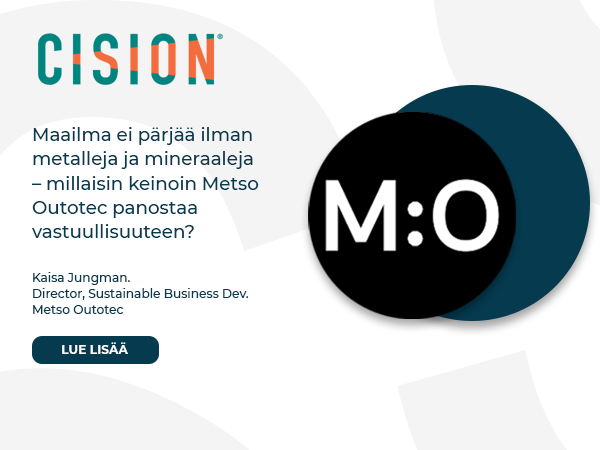 Maailma ei pärjää ilman metalleja ja mineraaleja – millaisin keinoin Metso Outotec panostaa vastuullisuuteen?