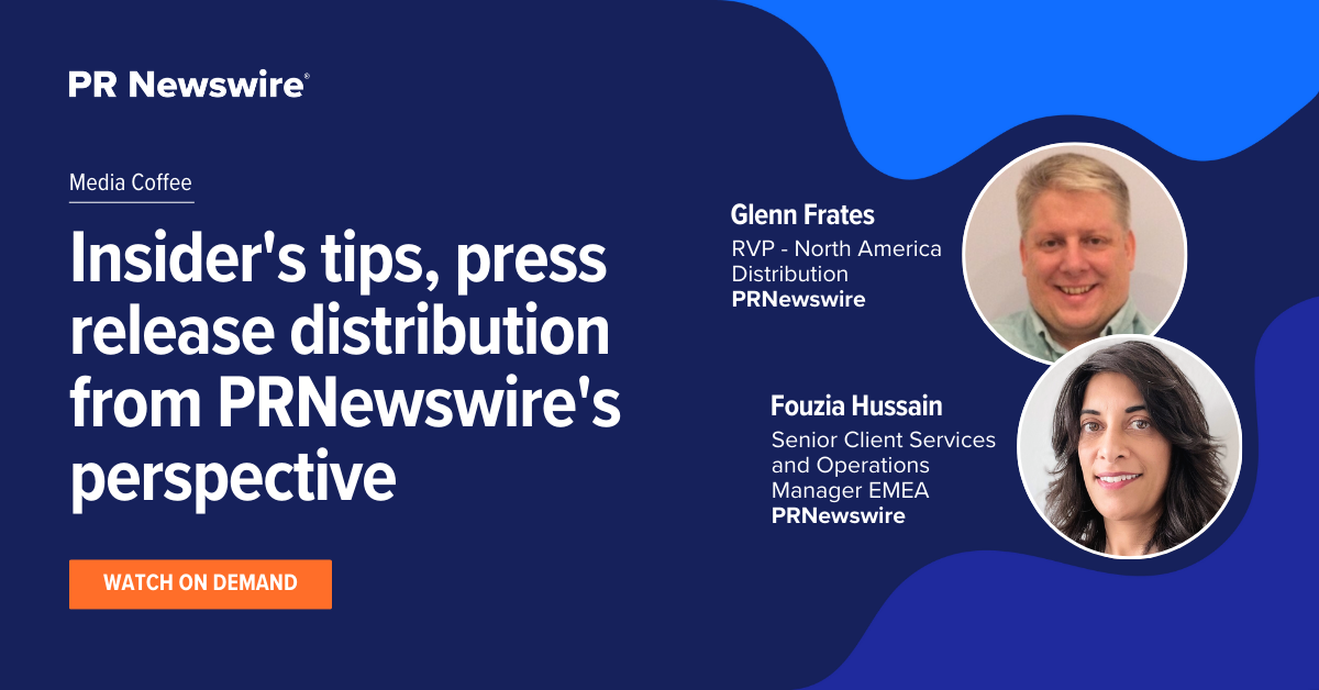 Media Coffee: Insider's tips, press release distribution from PR Newswire's perspective